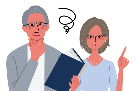 課題を抱えている人のイメージイラスト